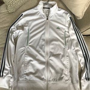 Adidas Climalite White Track Jacket
